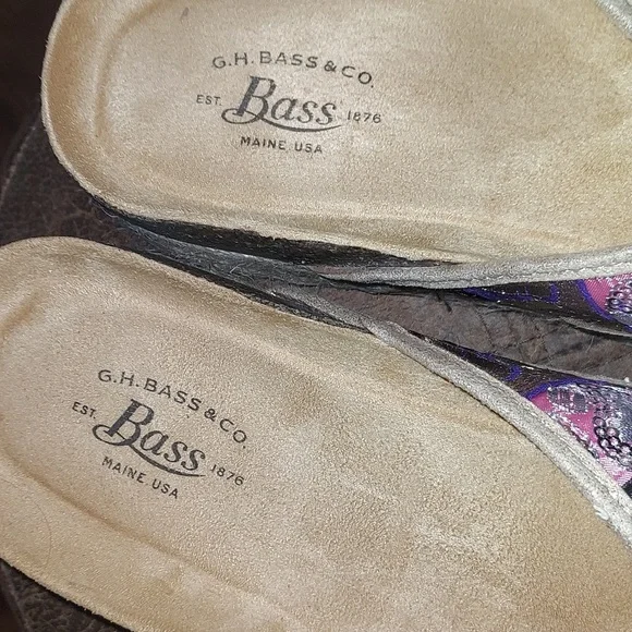 G.H. Bass & Co sequin platform sandals - Picture 9 of 9